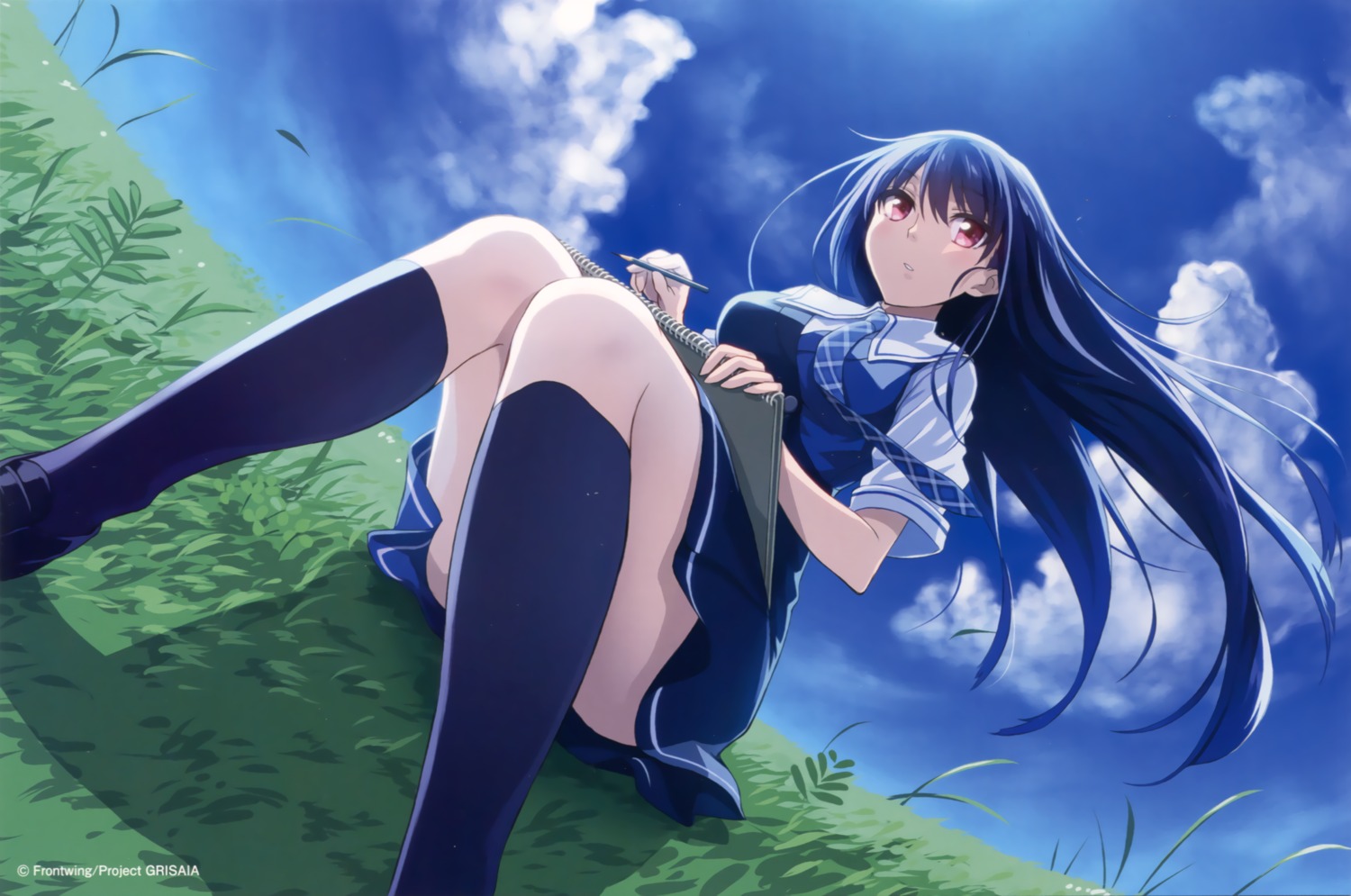 endcard grisaia grisaia_no_kajitsu mofu sakaki_yumiko seifuku