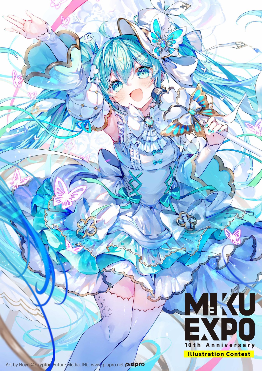 dress hatsune_miku noyu thighhighs vocaloid