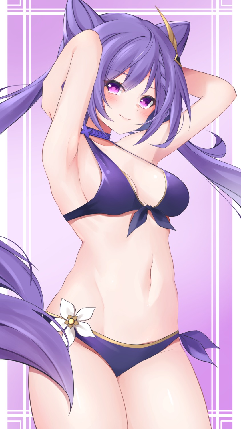 bikini genshin_impact keqing mizuno_tera swimsuits