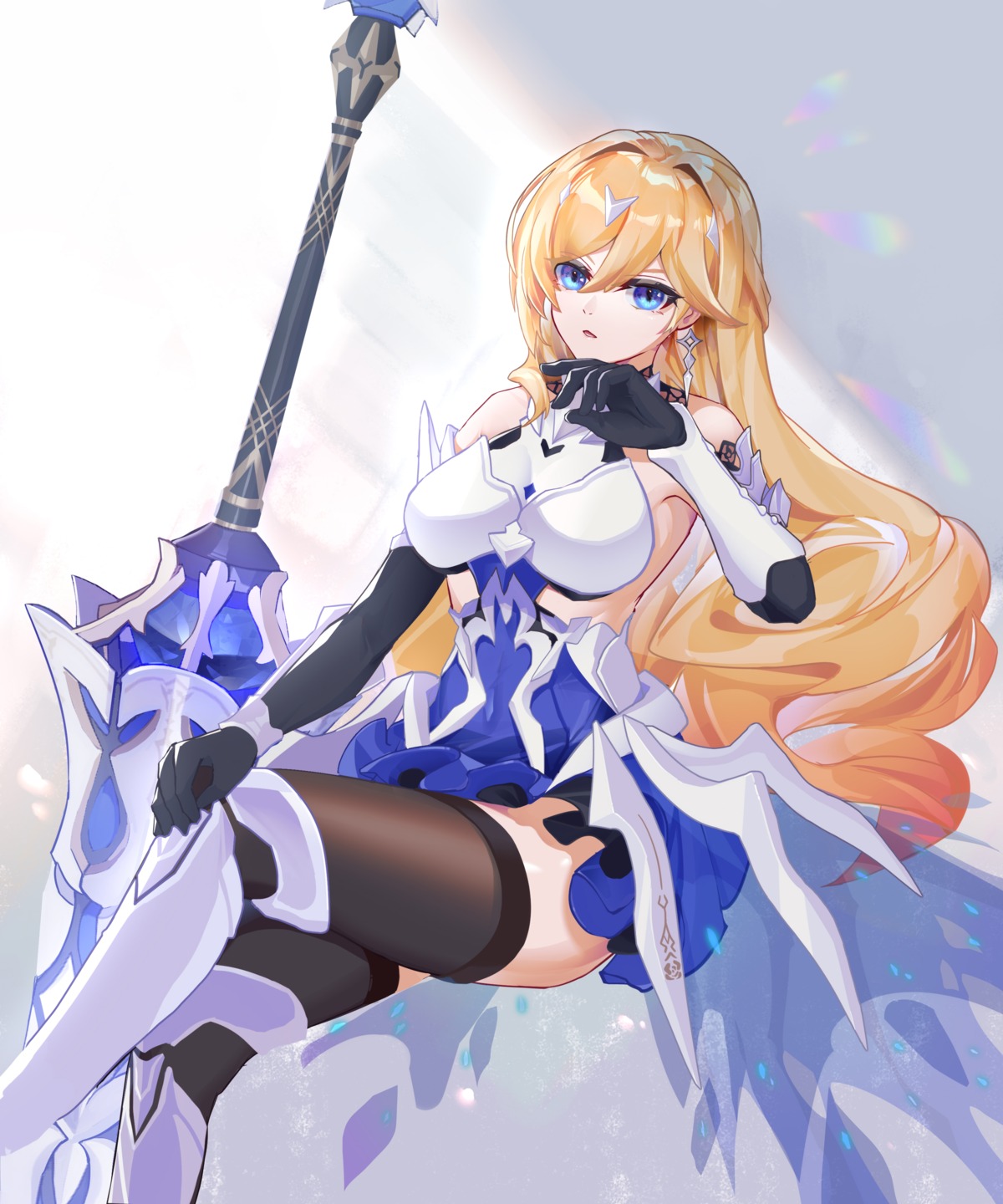 armor benghuai_xueyuan bianka_durandal_ataegina honkai_impact thighhighs weapon wucanming