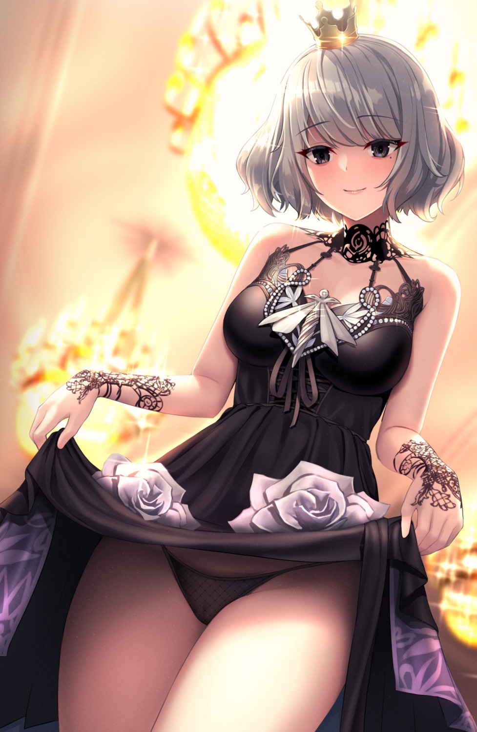 azure-maya dress pantsu see_through skirt_lift