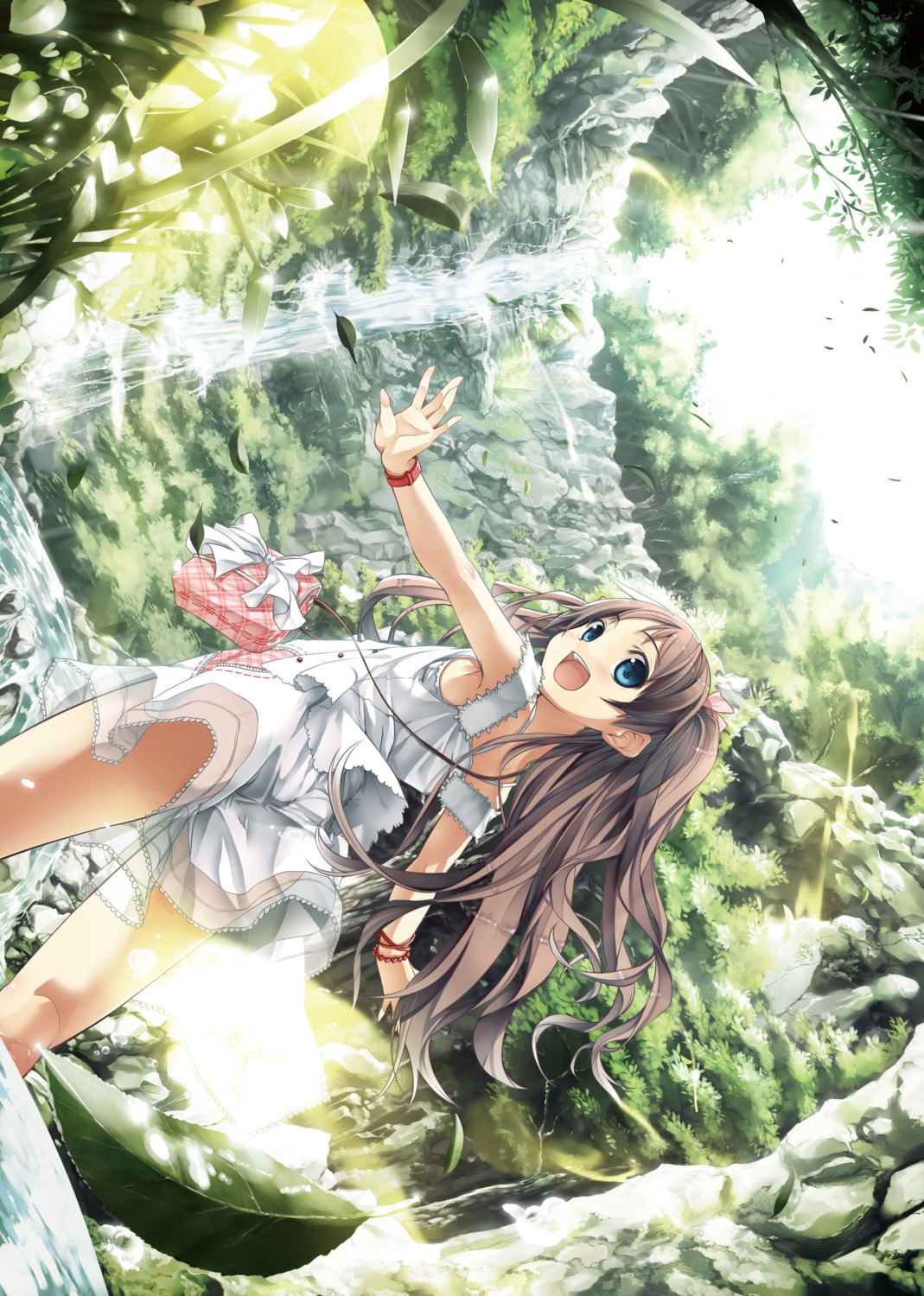 cura dress monobeno sawai_natsuha see_through skirt_lift wet