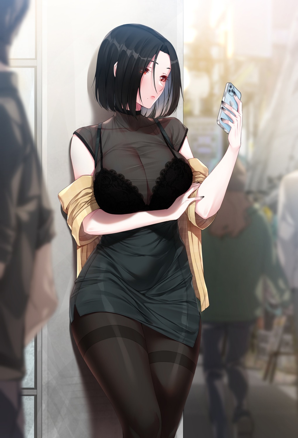 akchu bra hina_(akchu) pantyhose see_through