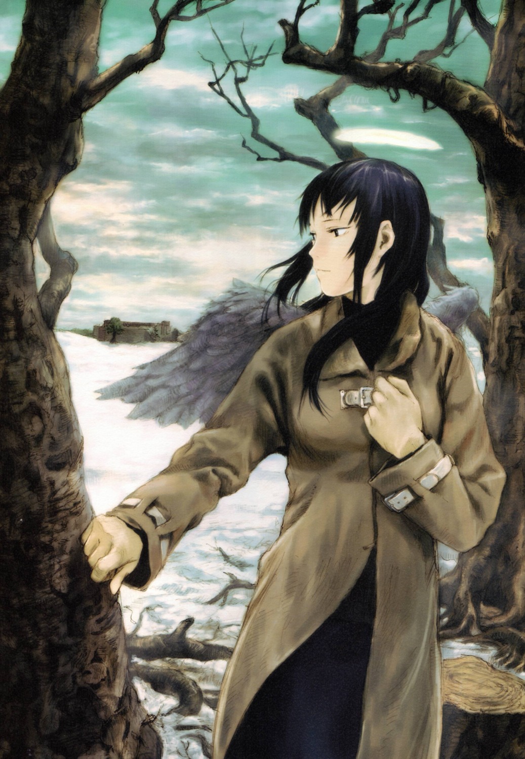 abe_yoshitoshi haibane_renmei reki_(haibane_renmei) wings