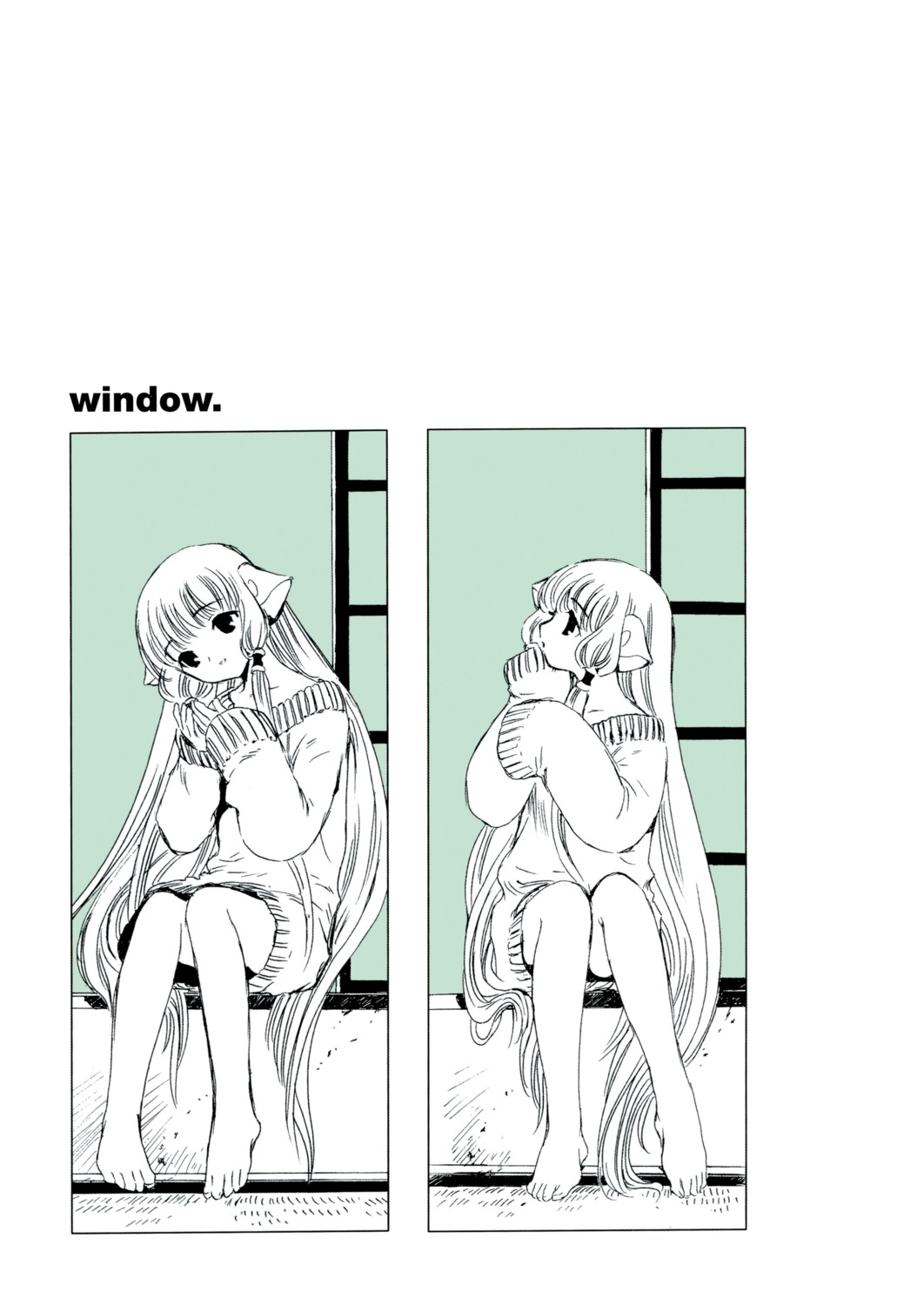 chii chobits clamp monochrome