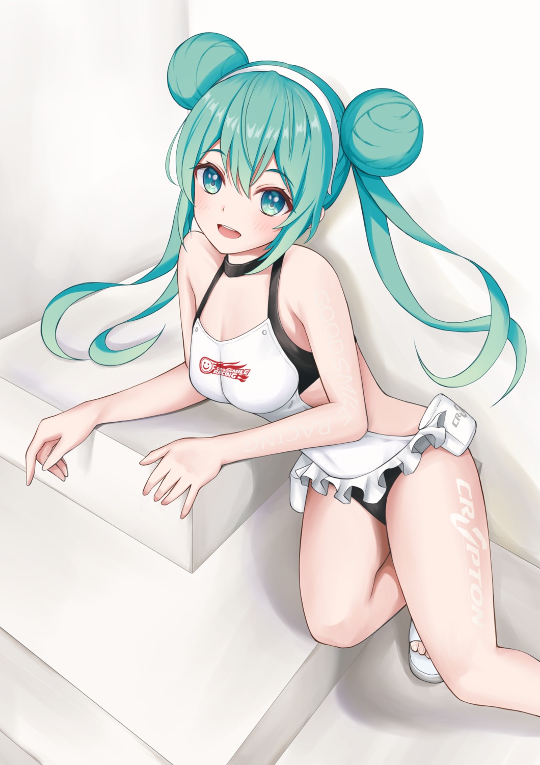 goodsmile_racing hatsune_miku nekoinu_bamboo racing_miku swimsuits vocaloid