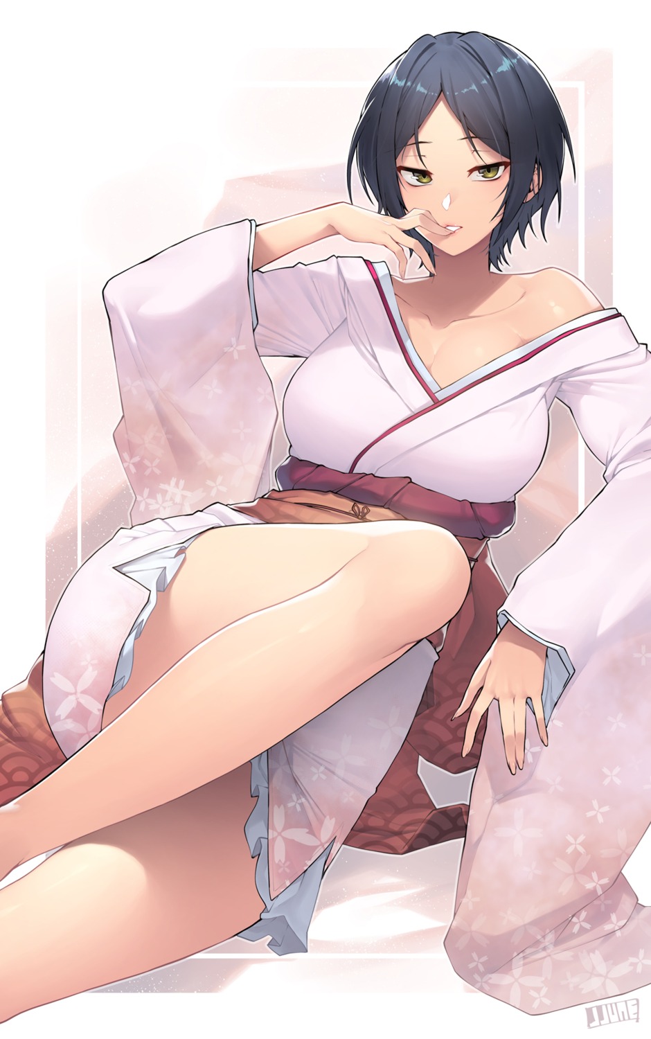 cleavage hayami_kanade jjune kimono open_shirt the_idolm@ster the_idolm@ster_cinderella_girls