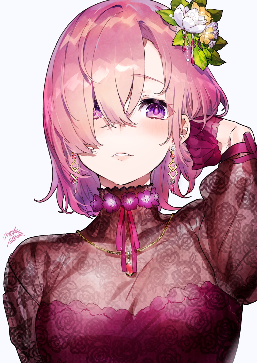 cleavage fate/grand_order mash_kyrielight mika_pikazo see_through