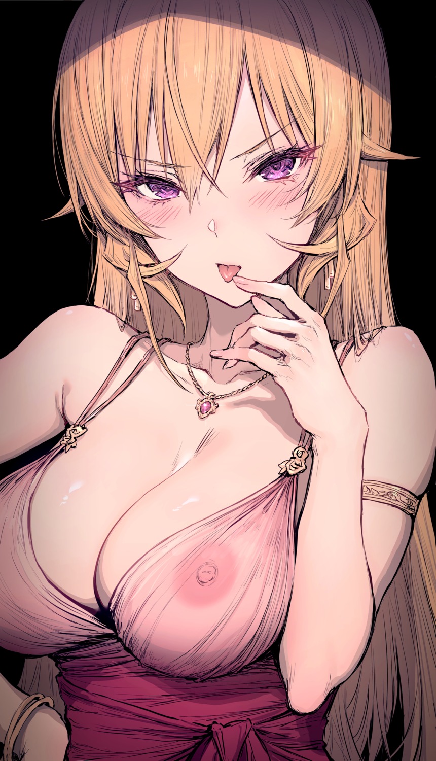 dress haoni nakiri_erina nipples no_bra see_through shokugeki_no_soma