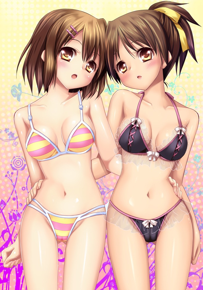 alto_seneka bikini cameltoe cleavage hirasawa_ui hirasawa_yui k-on! swimsuits