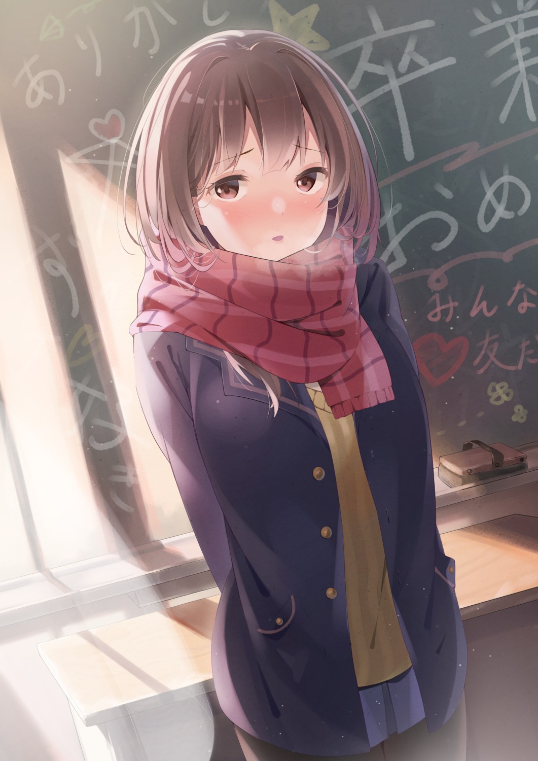 aki_yuuki pantyhose seifuku sweater