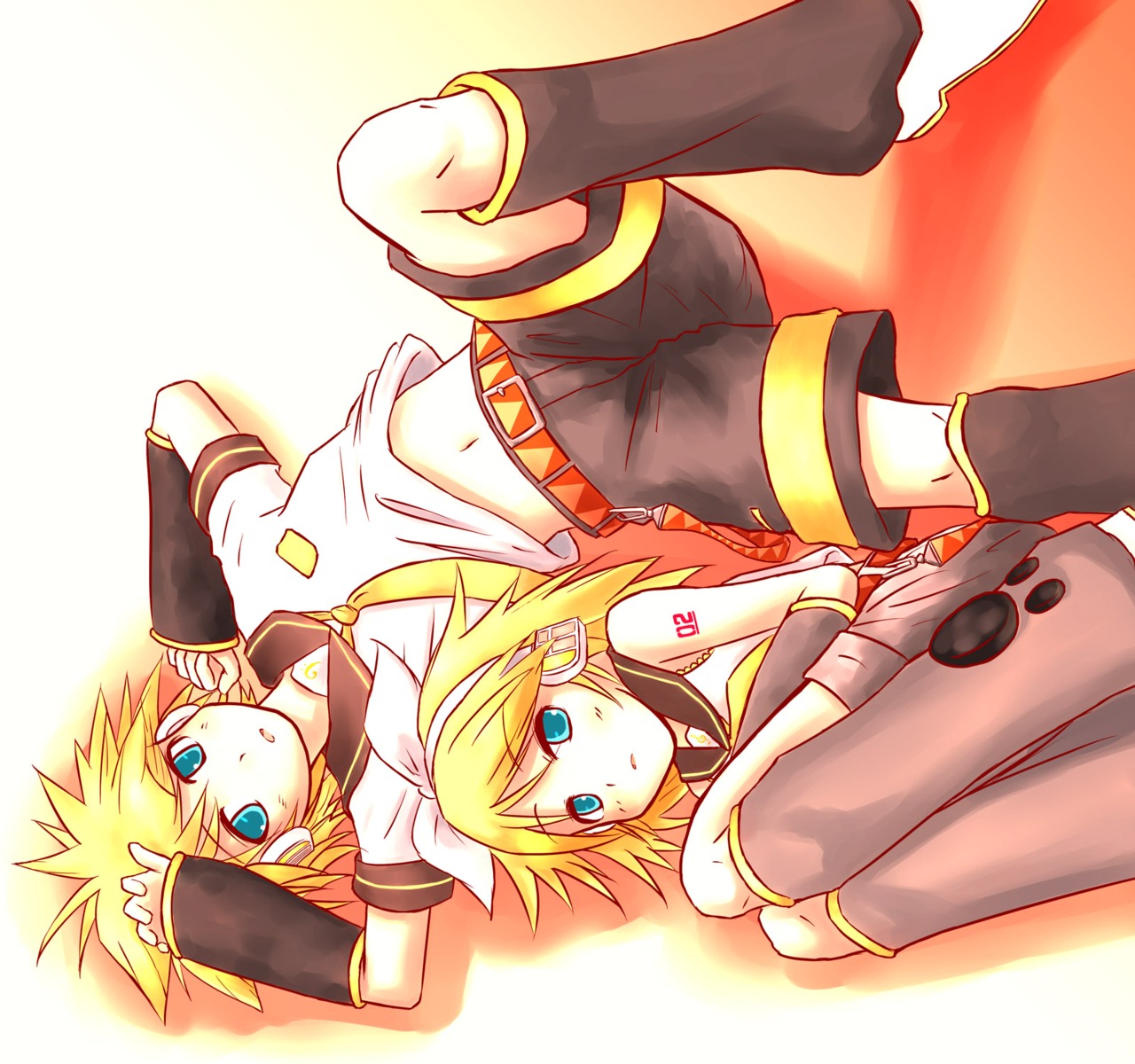 hirobakar kagamine_len kagamine_rin vocaloid