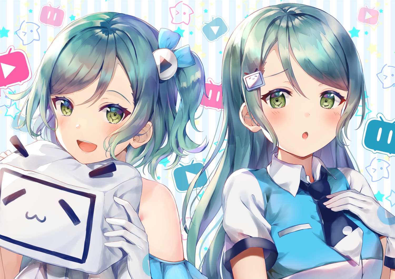 bang_dream! hikawa_hina hikawa_sayo mia_(fai1510)