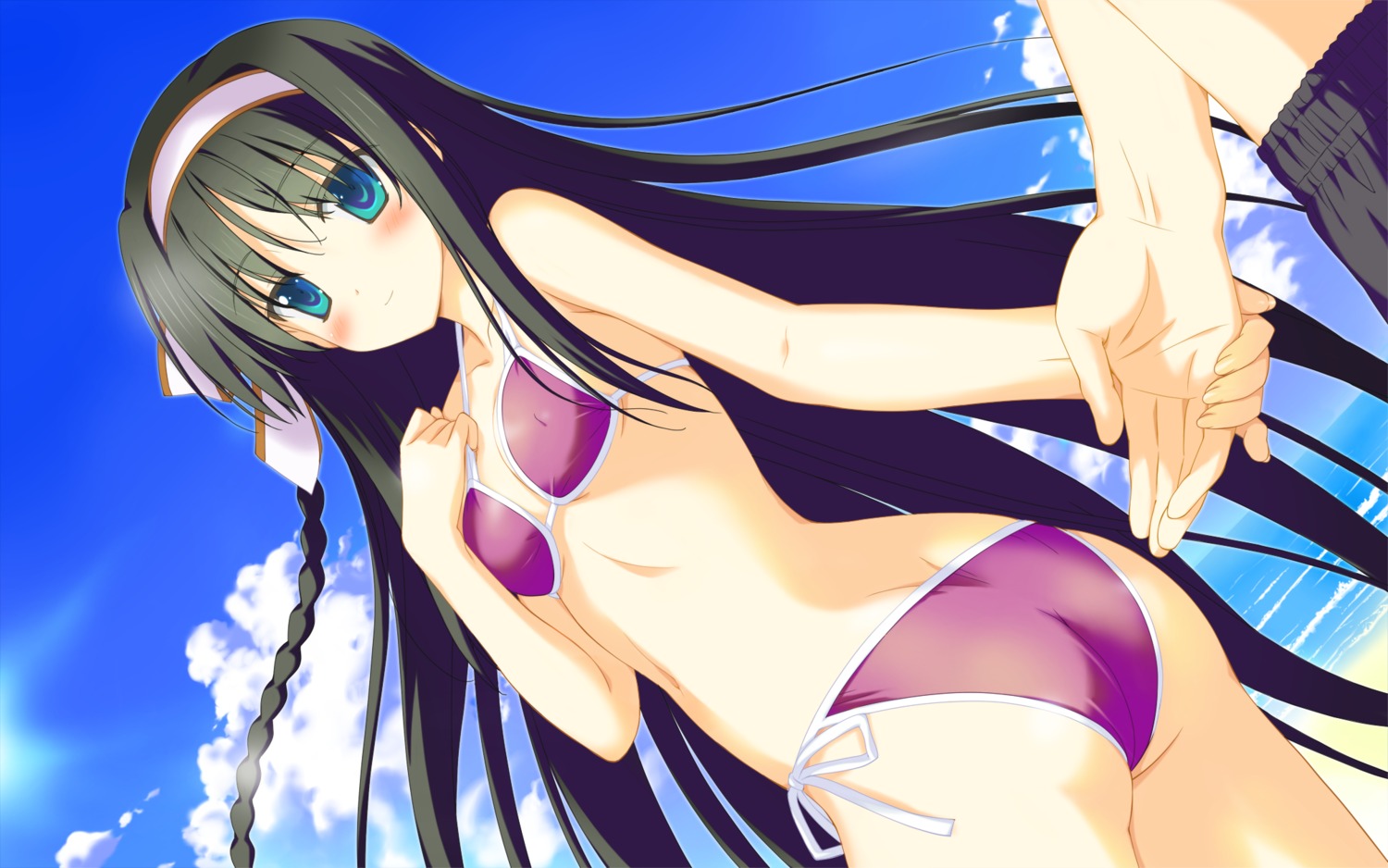 bikini game_cg irotoridori_no_sekai kisaragi_mio shida_kazuhiro swimsuits