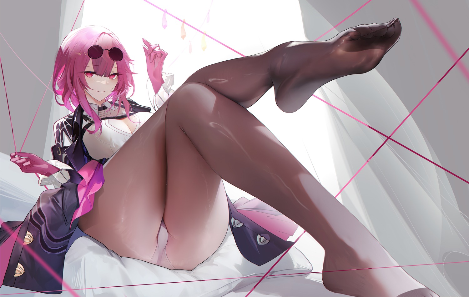 feet garter honkai:_star_rail kafka_(honkai:_star_rail) megane omone_hokoma_agm pantsu pantyhose