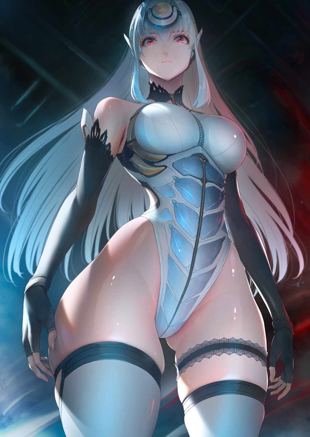 garter_belt imizu_(nitro_unknown) kos-mos leotard thighhighs xenosaga