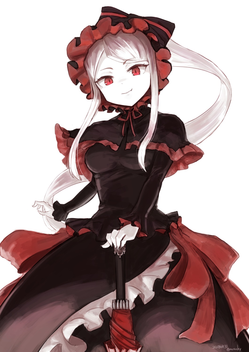 dress nosuku overlord shalltear_bloodfallen umbrella