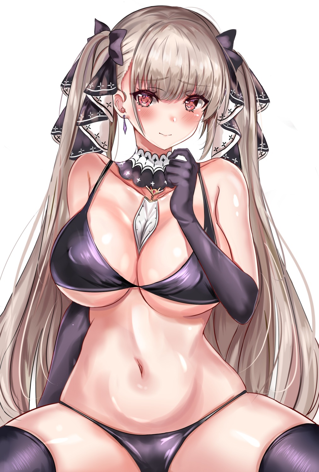 azur_lane bikini formidable_(azur_lane) kuro_(tbm9187) swimsuits thighhighs