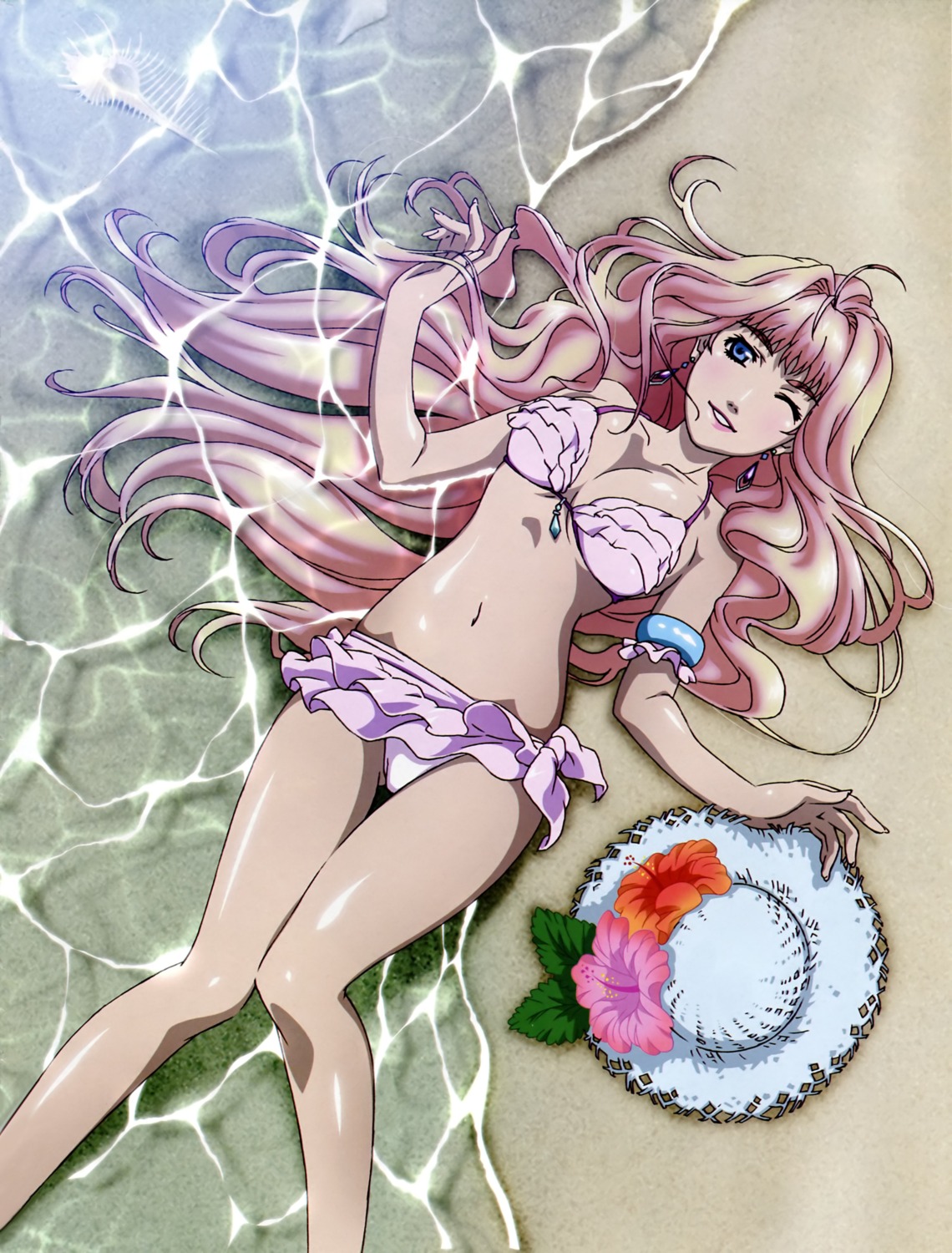 bikini cleavage macross macross_frontier ootsuka_yae sheryl_nome swimsuits