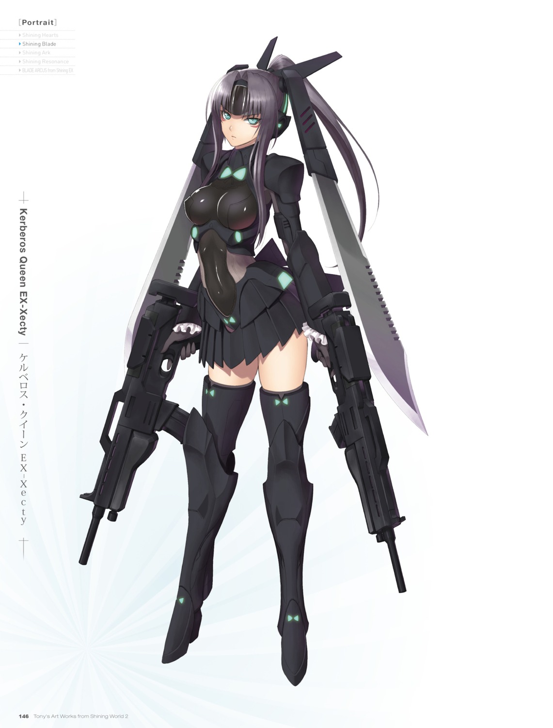 digital_version erect_nipples gun heels mecha_musume thighhighs tony_taka