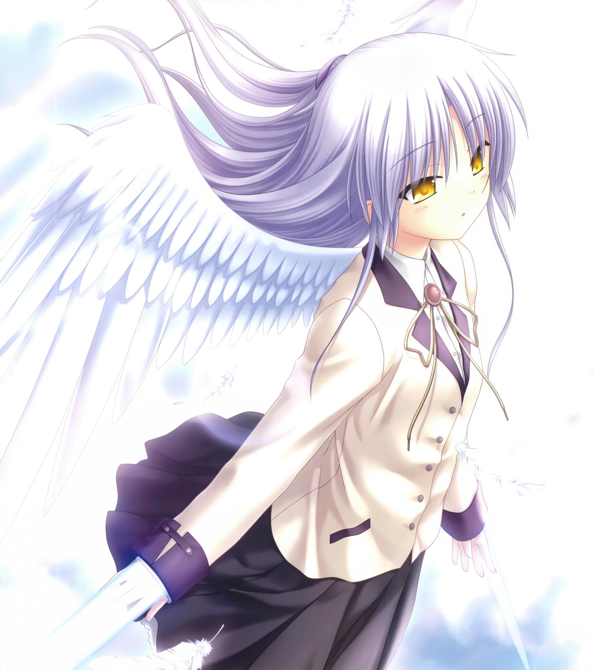 angel angel_beats! key na-ga seifuku tachibana_kanade wings