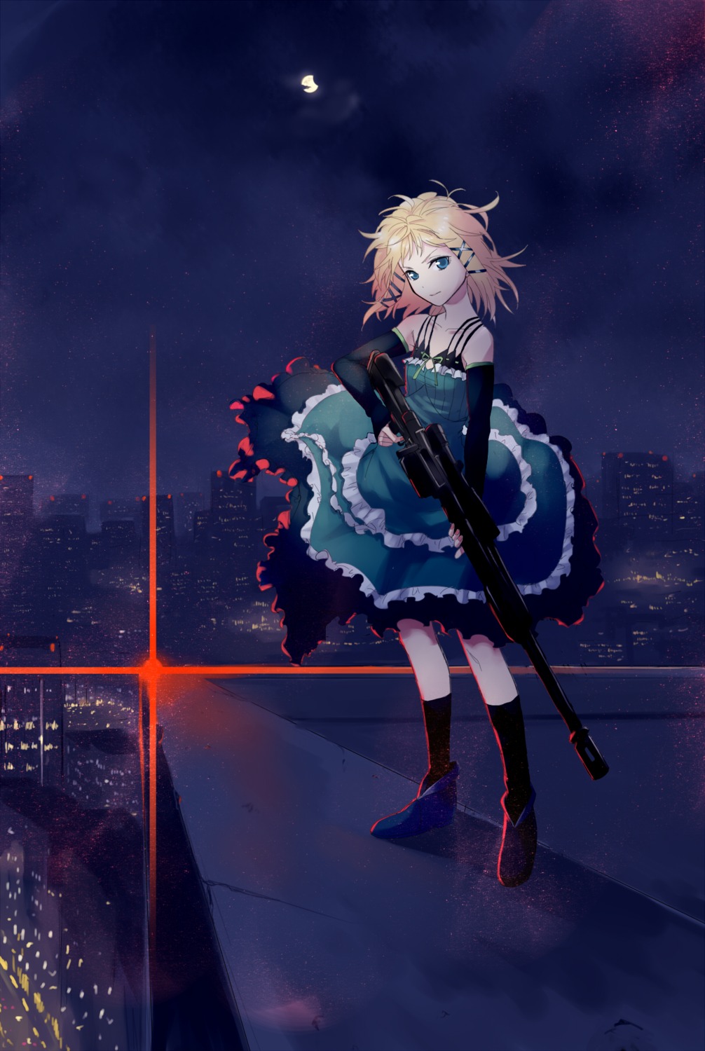 black_bullet dress gun kiryuutyki tina_sprout