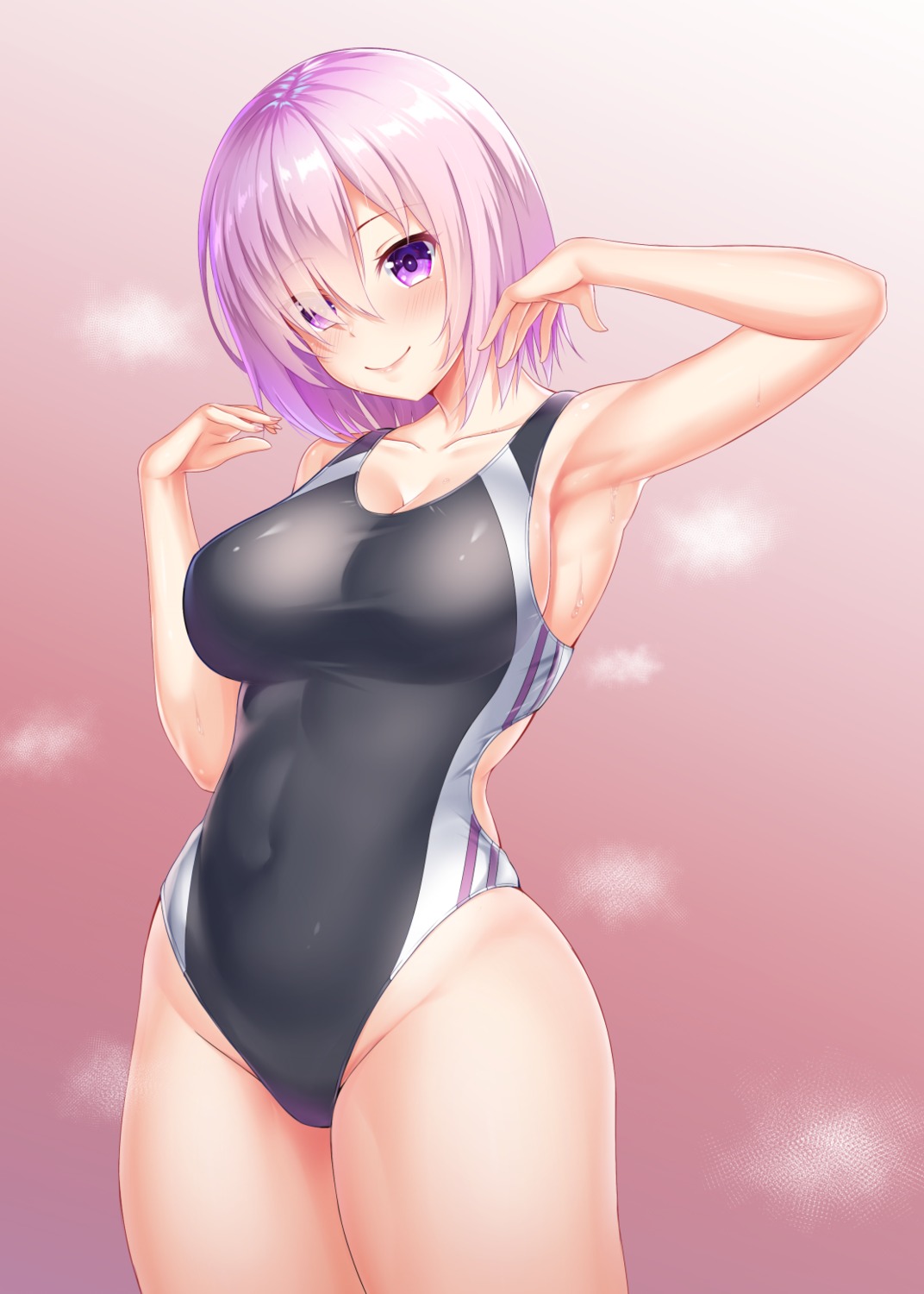 cleavage fate/grand_order mash_kyrielight swimsuits zuizhong