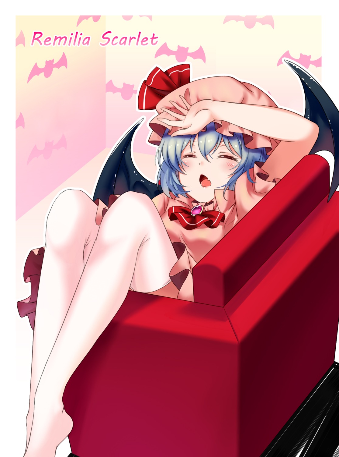 koissa remilia_scarlet thighhighs touhou wings