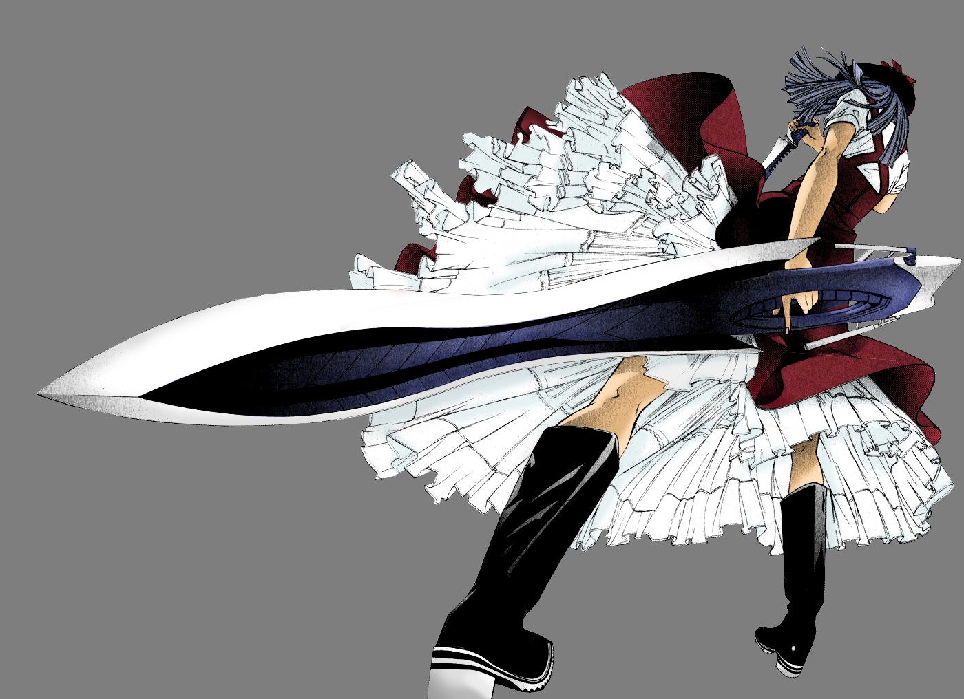 dress mawari_madoka oh!_great screening sword tenjou_tenge transparent_png