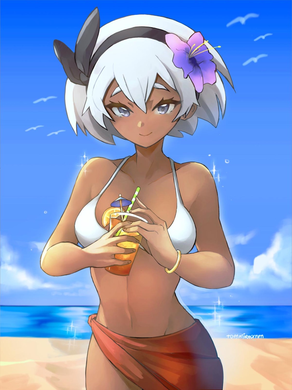 bikini pokemon pokemon_swsh saitou_(pokemon) swimsuits the_kingduke