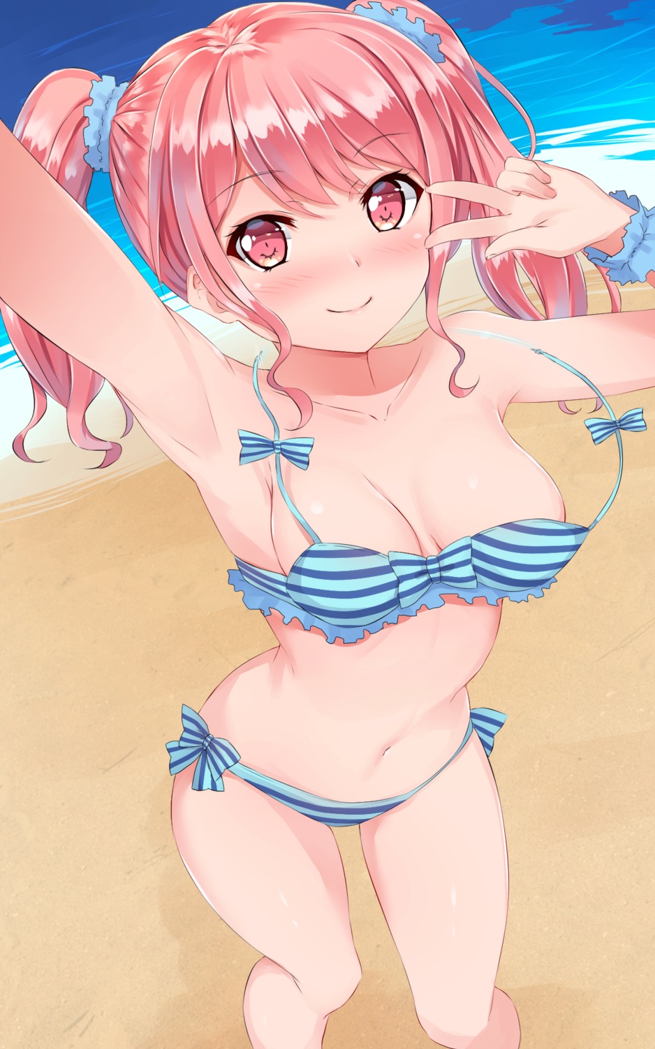 bang_dream! bikini maruyama_aya naitou_kirara swimsuits wardrobe_malfunction