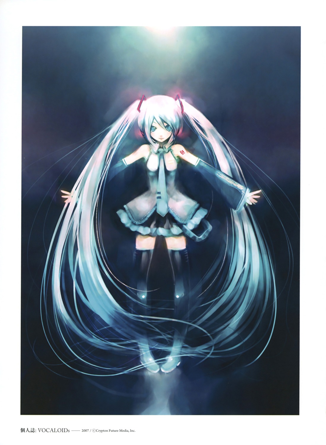 hatsune_miku kei thighhighs vocaloid