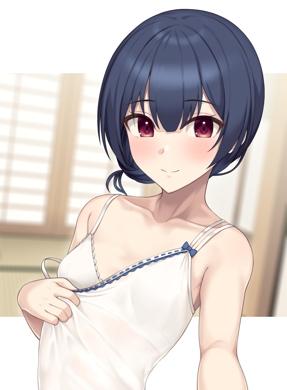 bra hiiragi_hajime lingerie morino_rinze see_through the_idolm@ster the_idolm@ster_shiny_colors undressing