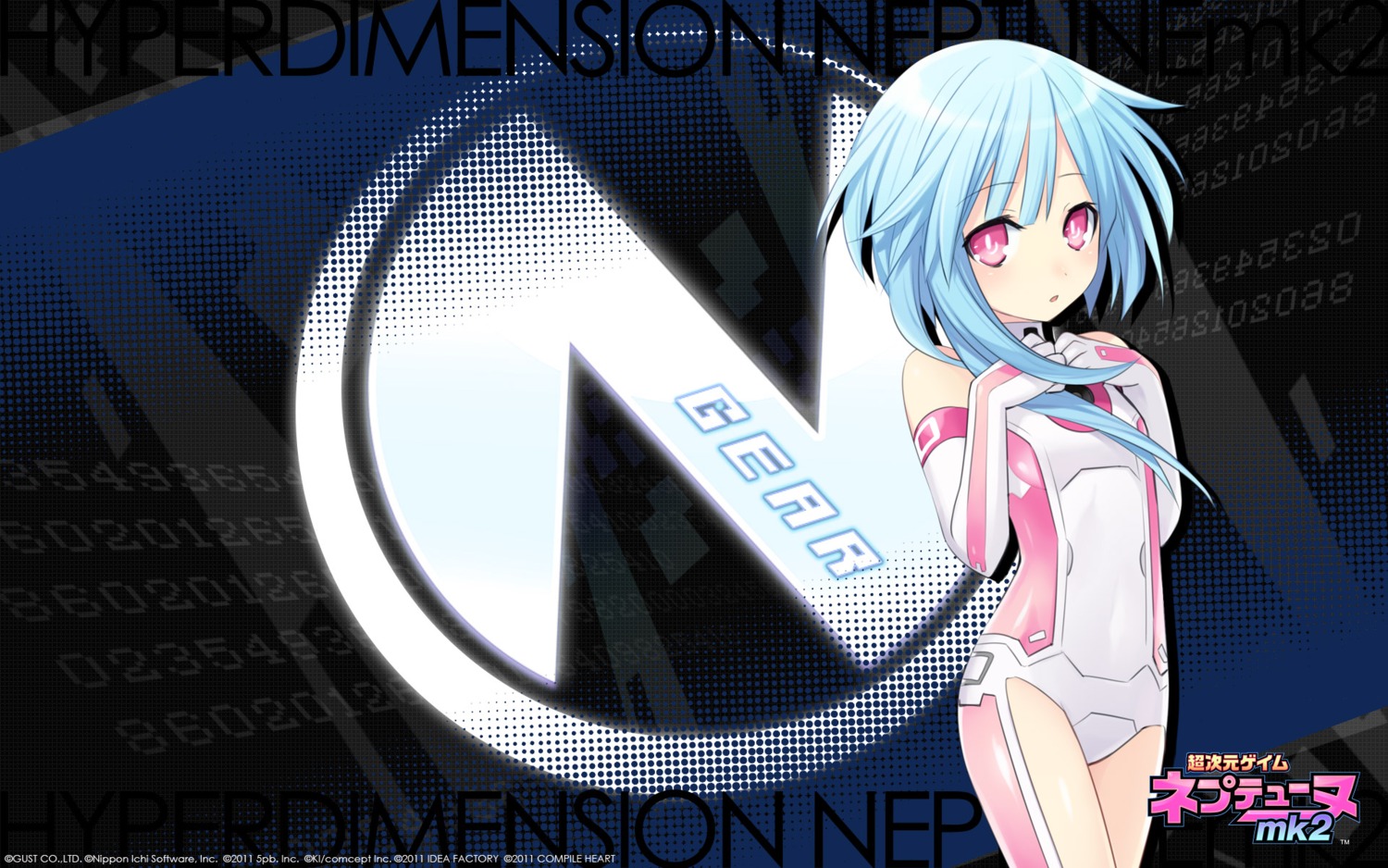 bodysuit choujigen_game_neptune choujigen_game_neptune_mk2 compile_heart tsunako wallpaper white_sister_rom