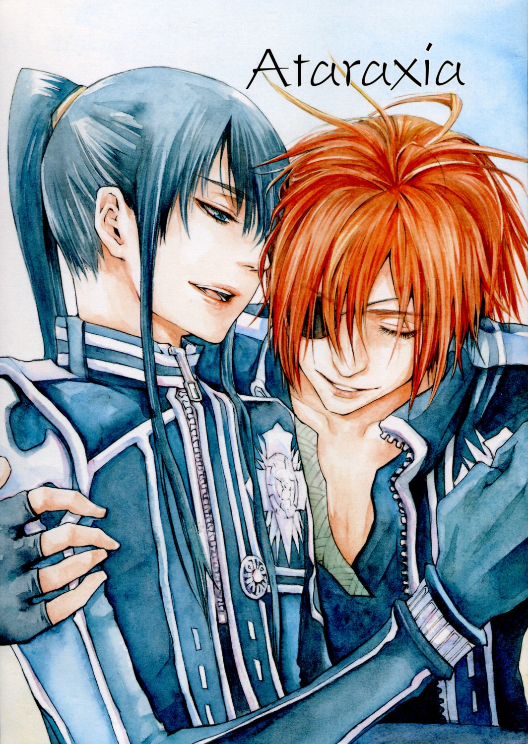 d.gray-man eyepatch kanda_yu lavi male tagme yaoi