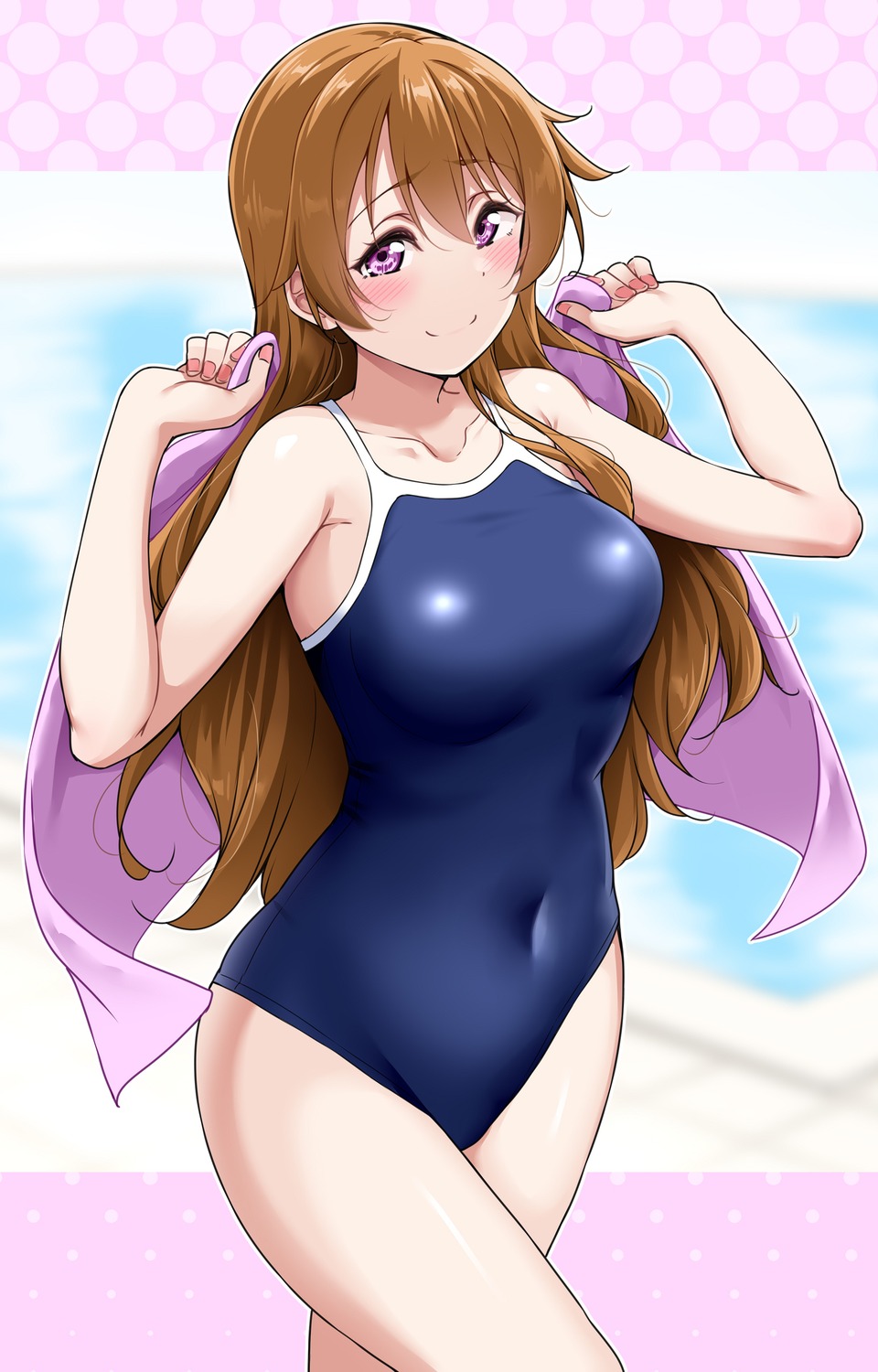 konoe_kanata love_live!_nijigasaki_high_school_idol_club school_swimsuit swimsuits yopparai_oni