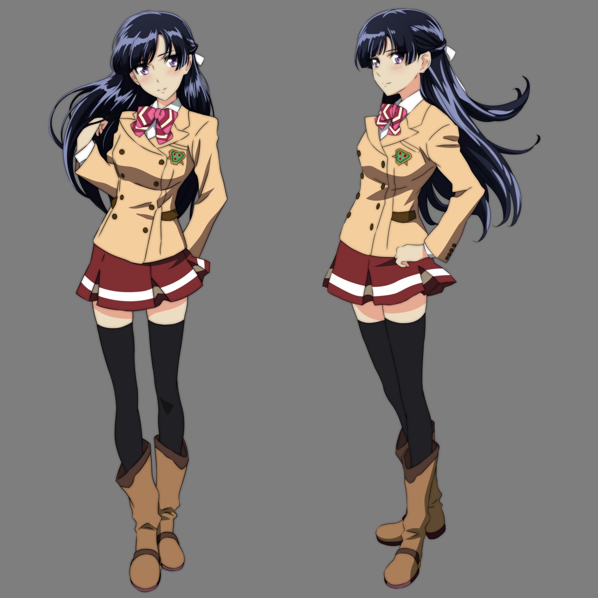 kakumeiki_valvrave rukino_saki seifuku tagme thighhighs transparent_png vector_trace