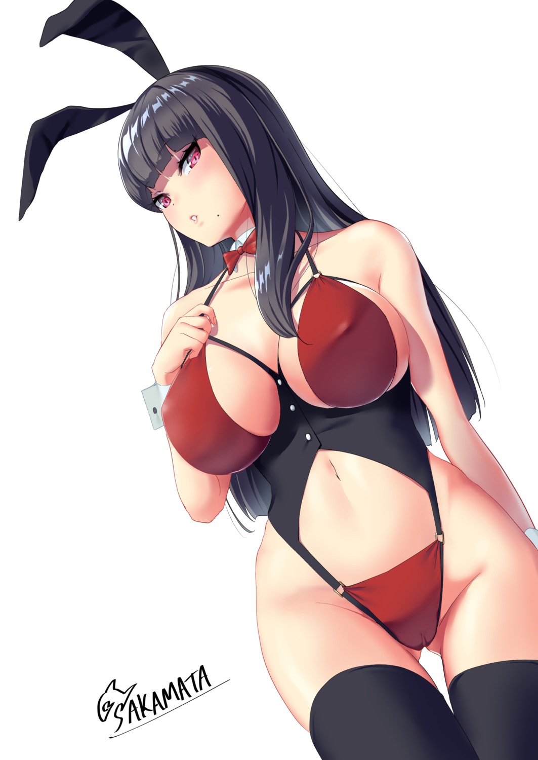 animal_ears bunny_ears bunny_girl cameltoe erect_nipples sakamata thighhighs