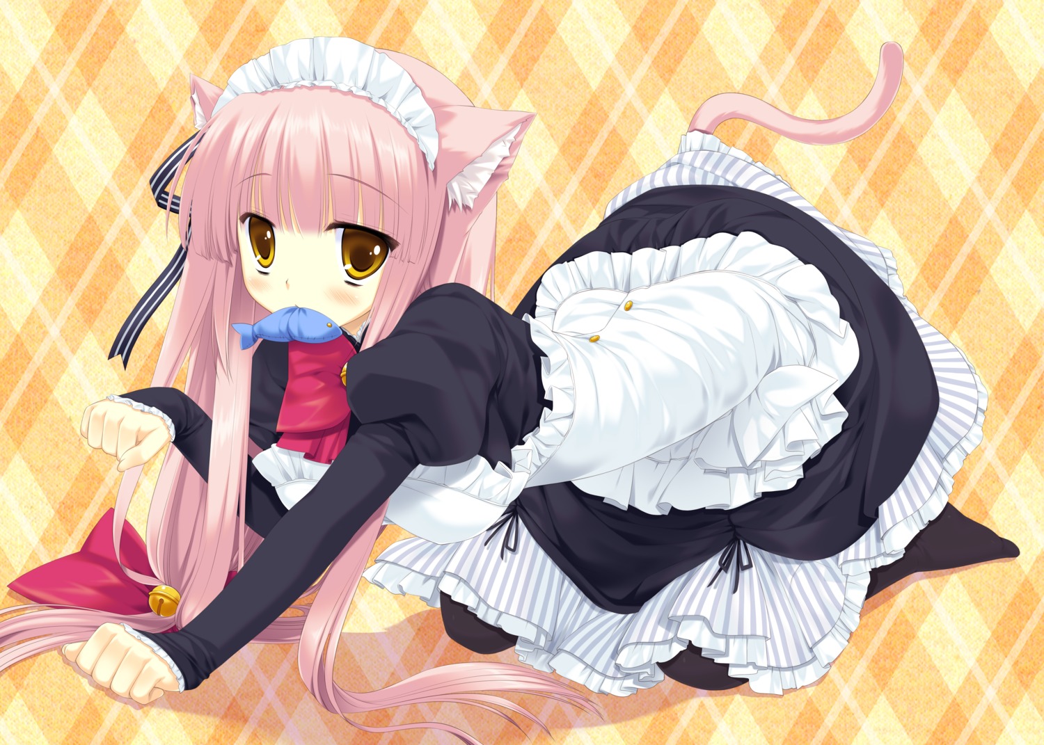 animal_ears digital_version maid miyasu_risa nanakase_gizmo nekomimi nekonade_distortion tail whitesoft