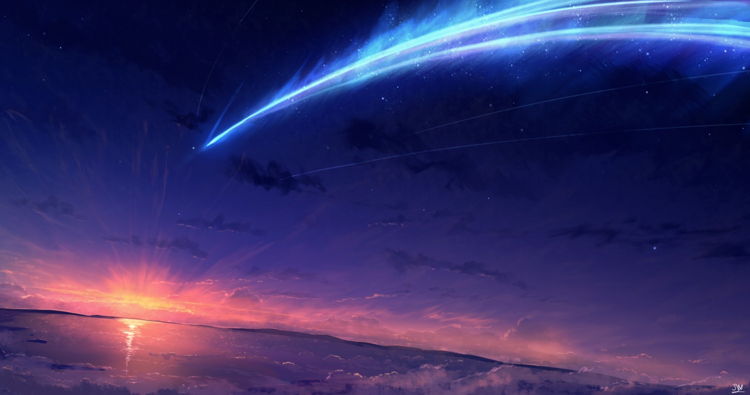 kimi_no_na_wa. landscape skyrick9413