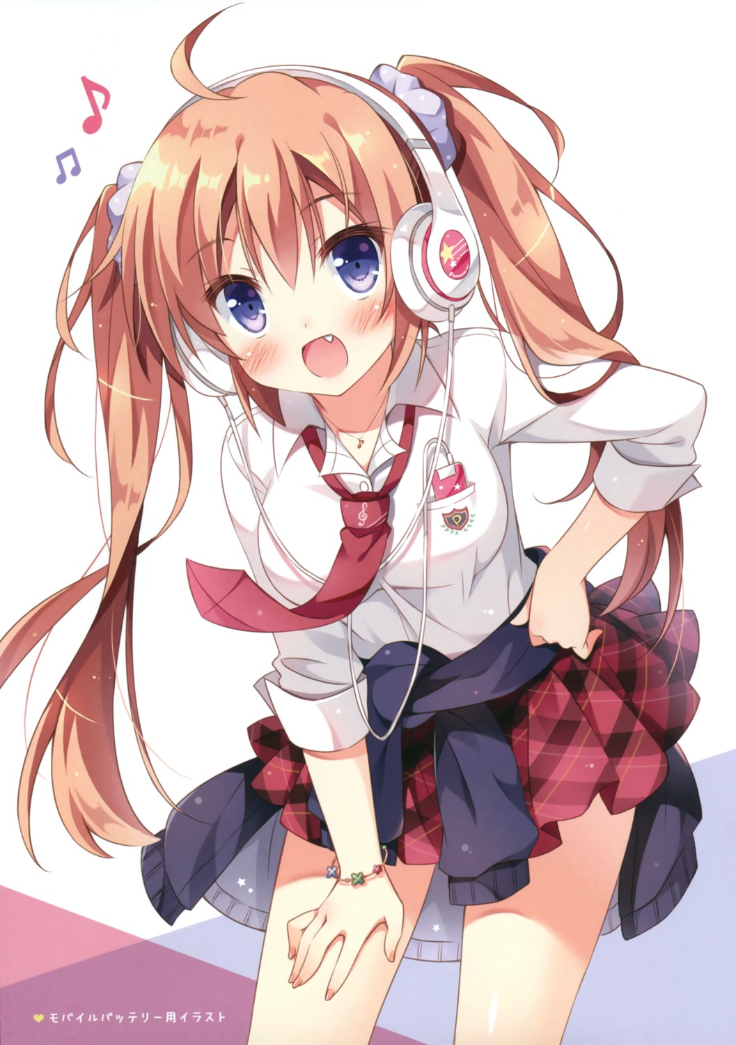 haruka_(pan) headphones pan pan_no_mimi seifuku sweater