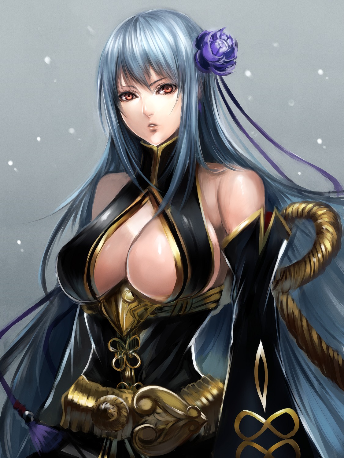 cleavage cosplay sangokushi_taisen sasaki_ryou_(pixiv) selvaria_bles sonshoukou valkyria_chronicles