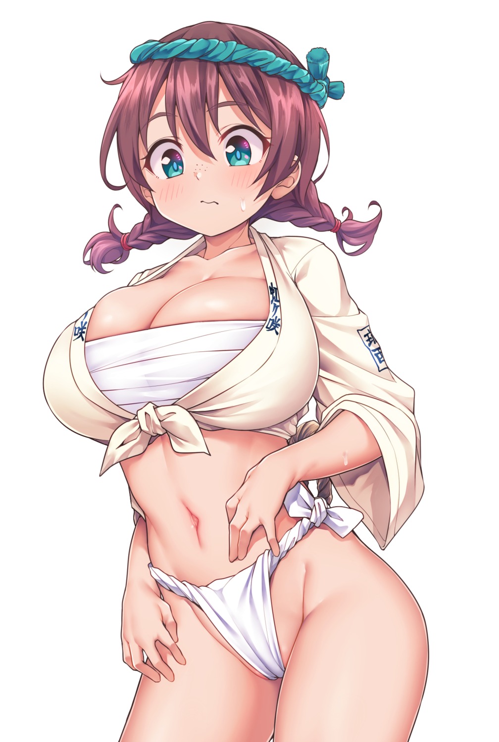 ass emma_verde fundoshi japanese_clothes kanabun love_live!_nijigasaki_high_school_idol_club sarashi