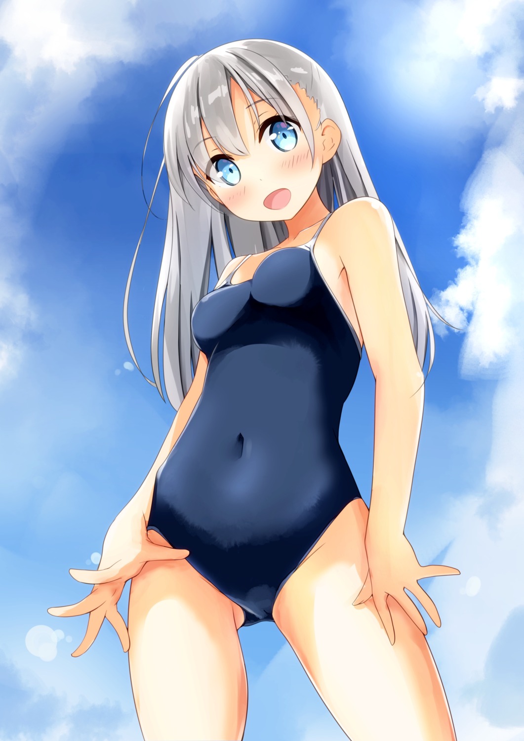 cameltoe hibiki_(kancolle) kantai_collection miyuki_(yxbt7) school_swimsuit swimsuits