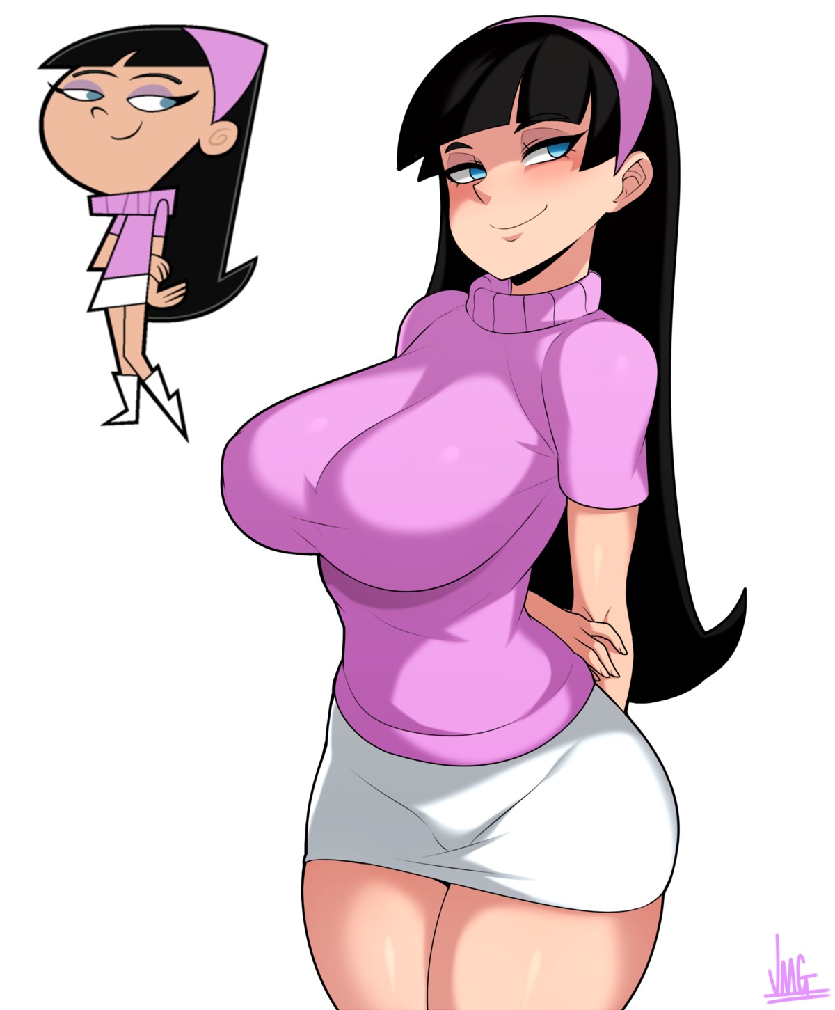 chibi jmg sweater the_fairly_oddparents trixie_tang