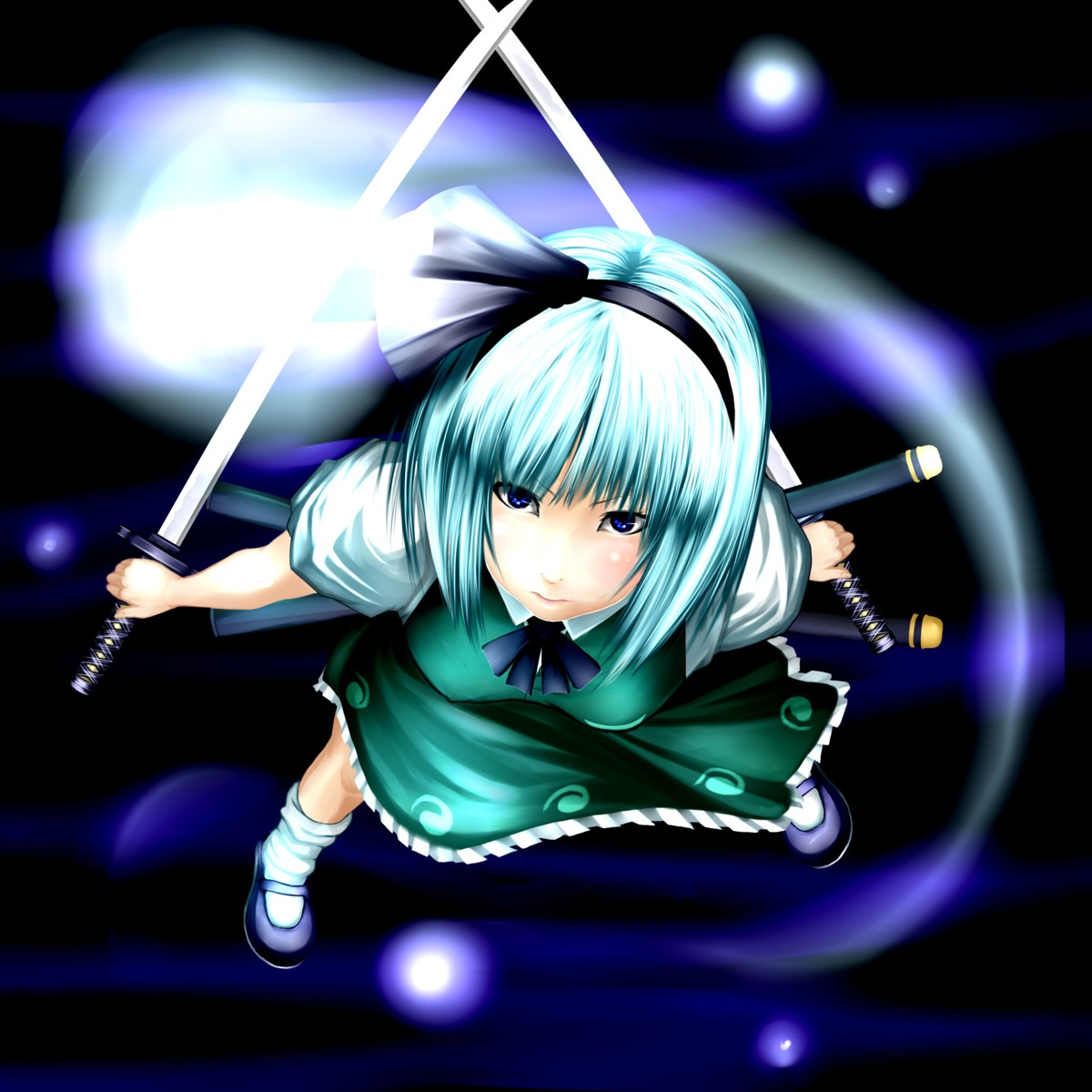 aoinagi konpaku_youmu myon sword touhou