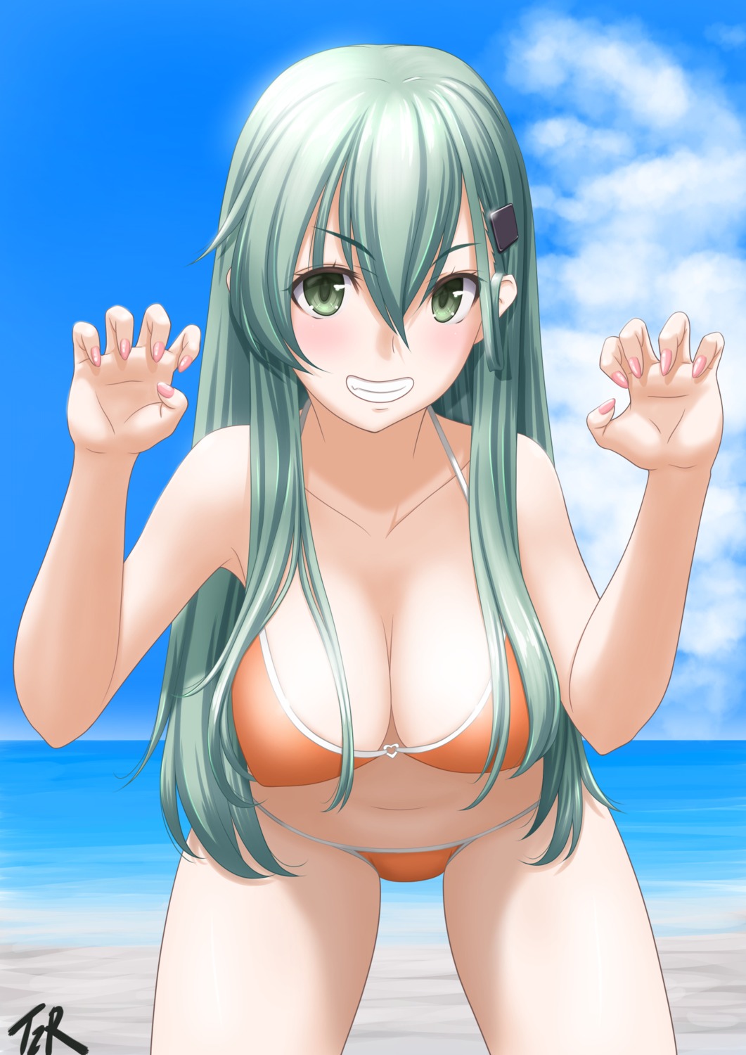 bikini kantai_collection suzuya_(kancolle) swimsuits t2r