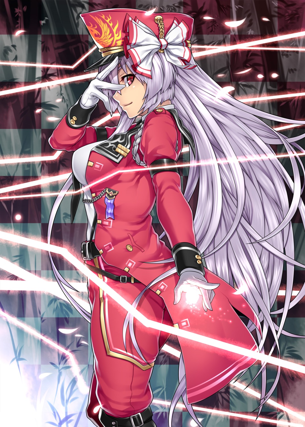 fujiwara_no_mokou houtengeki touhou uniform