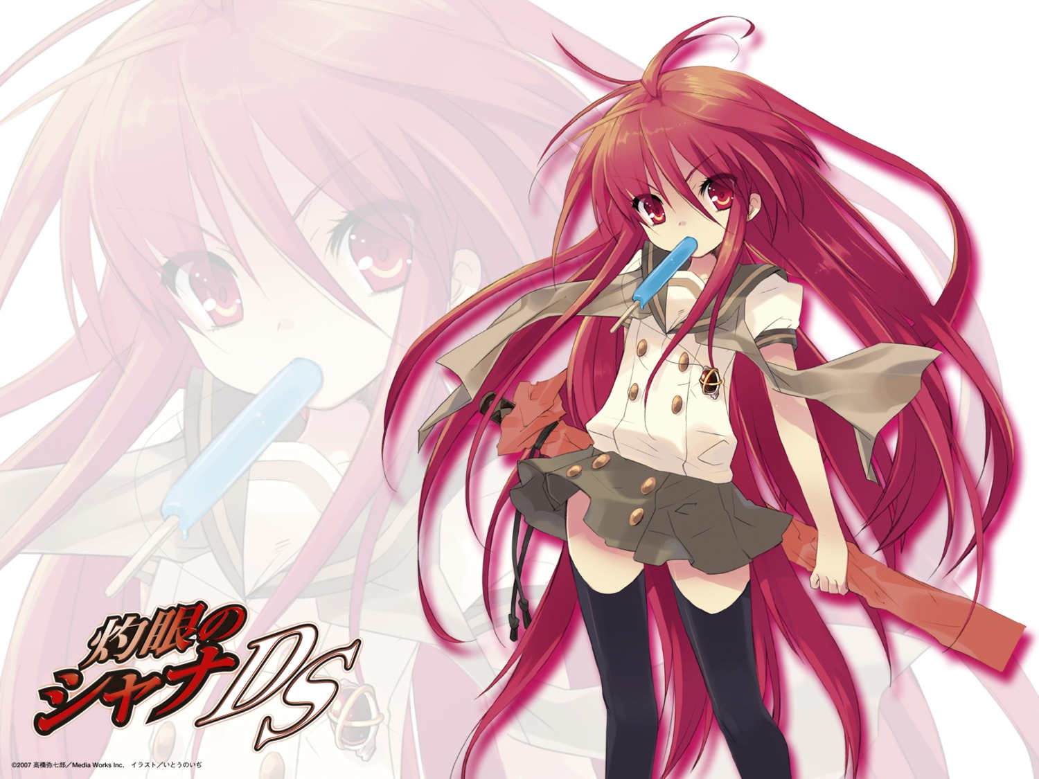 ito_noizi seifuku shakugan_no_shana shana wallpaper