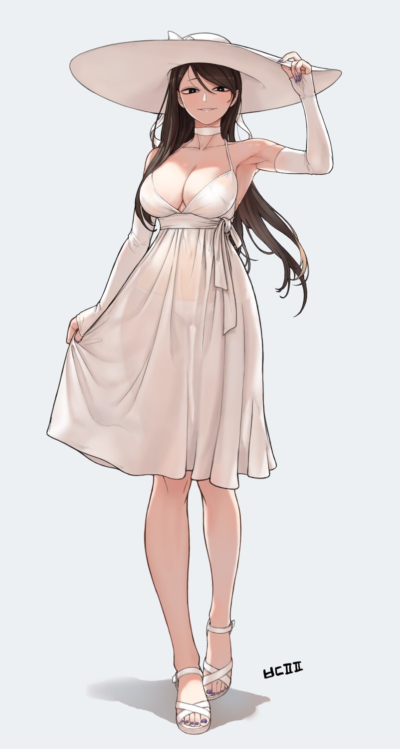 dress no_bra pantsu revv see_through summer_dress